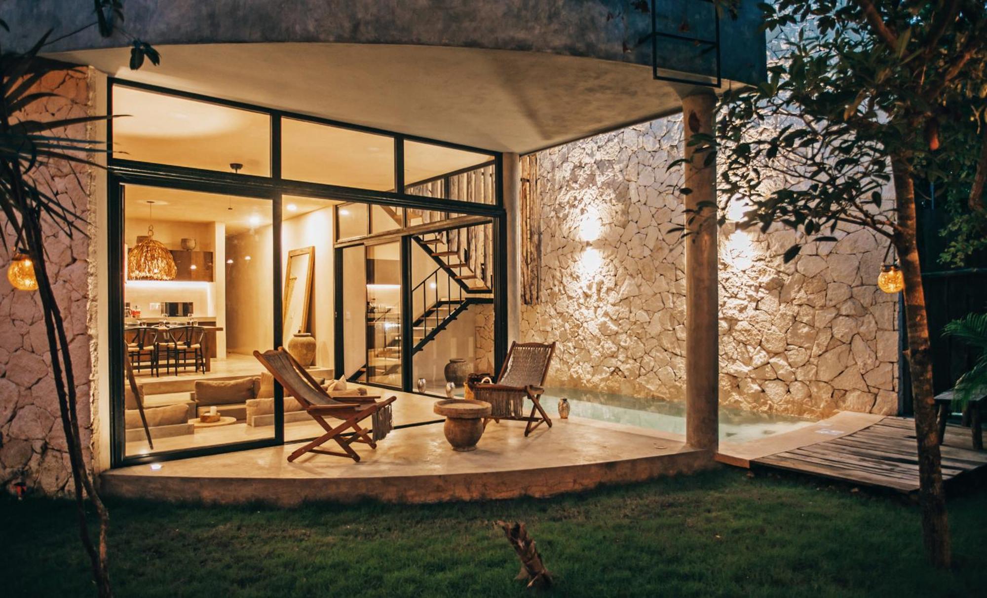 Jungle Boho Villa - Private Pool - Concierge 6B تولوم المظهر الخارجي الصورة