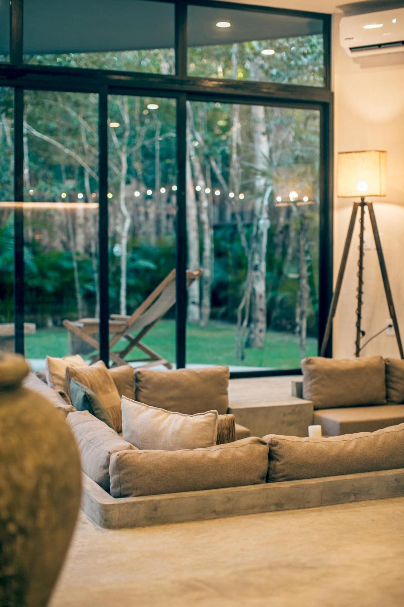 Jungle Boho Villa - Private Pool - Concierge 6B تولوم المظهر الخارجي الصورة