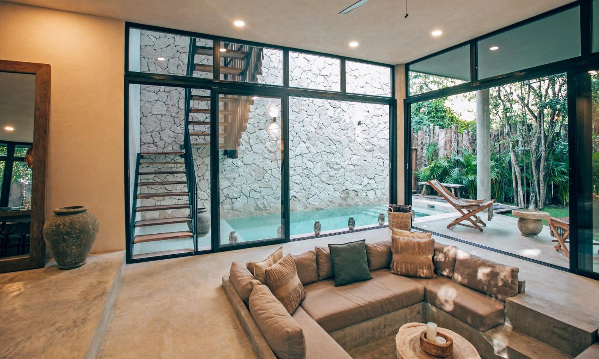 Jungle Boho Villa - Private Pool - Concierge 6B تولوم المظهر الخارجي الصورة